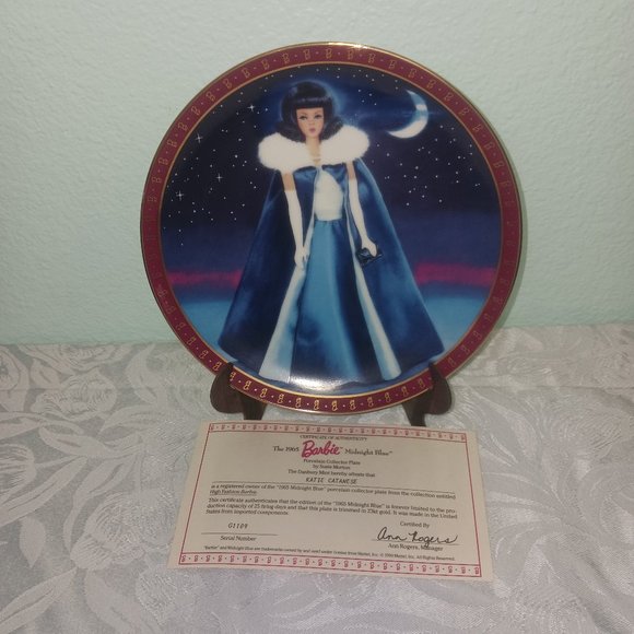 **Vintage BARBIE!!** High Fashion Barbie Porcelain Plate Collection of 8 Plates - Picture 14 of 15